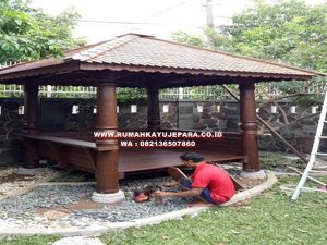 Gazebo Glugu Jepara Uuran 150cm x 150 cm