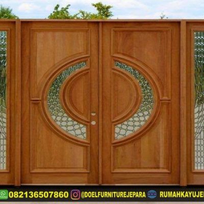 model pintu utama rumah jati