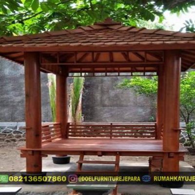 Gazebo Jati Minimalis