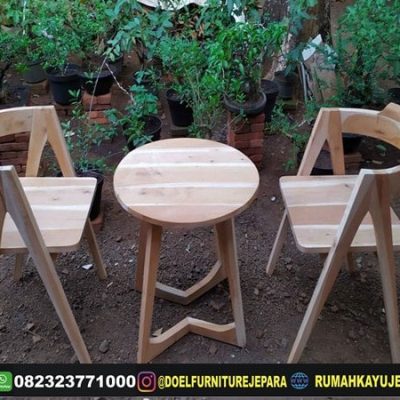 kursi teras jati mentah