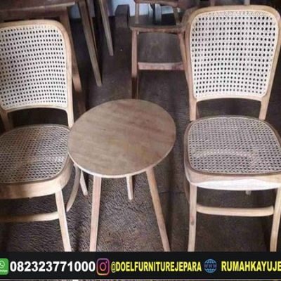 kursi teras jati rotan