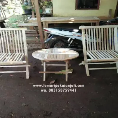 Kursi Teras Jati Lipat