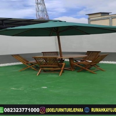 kursi teras payung jati