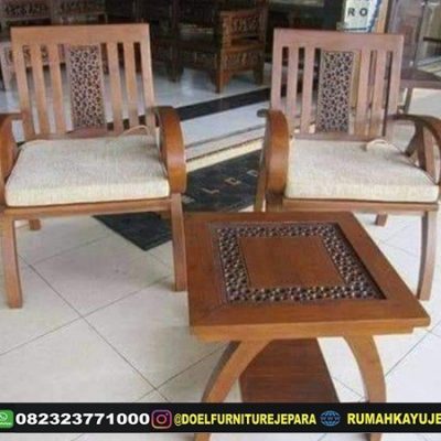 KURSI TERAS JATI MINIMALIS