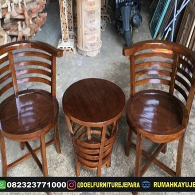 meja kursi teras jati