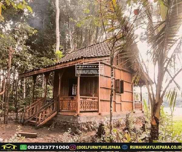 rumah kayu jati mewah modern