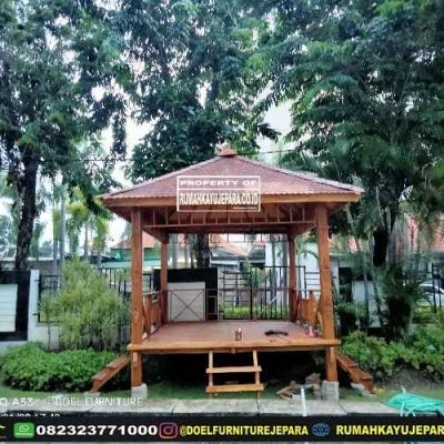 Gazebo Jati Minimalis