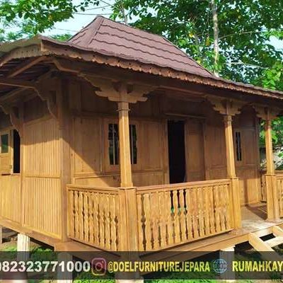 harga rumah kayu sederhana