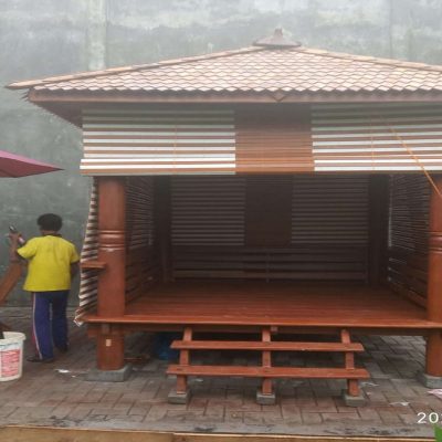 harga gazebo kayu ukuran 2x2