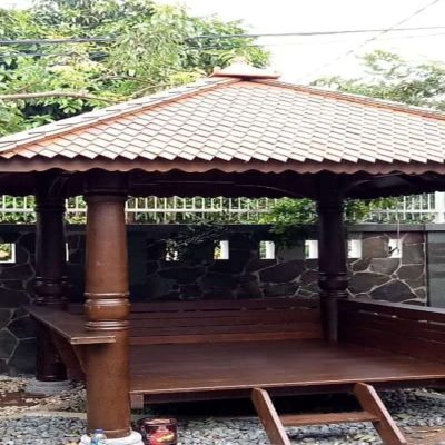 harga gazebo kayu ulin