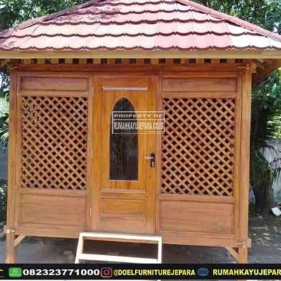 harga rumah gazebo kayu