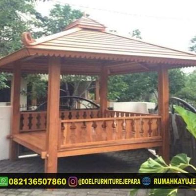 harga saung kayu jati
