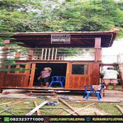 gazebo kayu 2 lantai