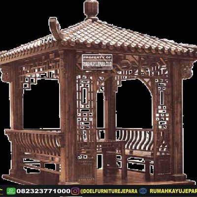 gazebo kayu unik