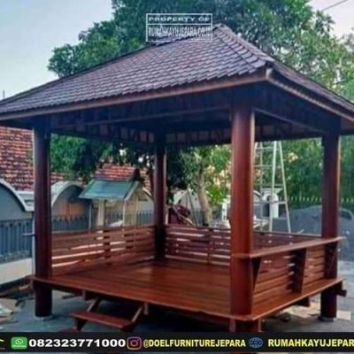 saung kayu minimalis