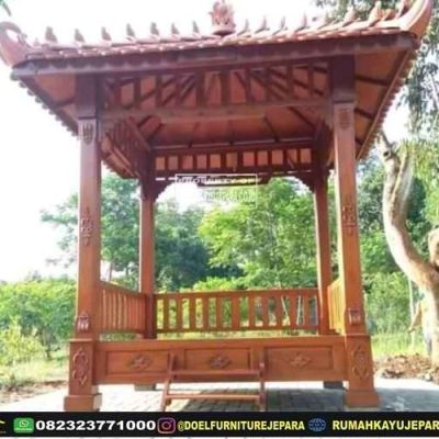 ukuran saung gazebo