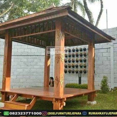 gazebo kayu modern