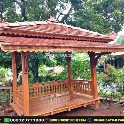 daftar harga gazebo kayu jati