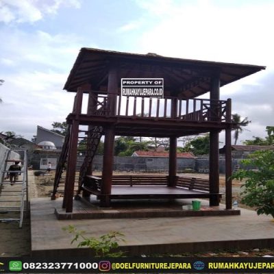 gazebo kayu tingkat 2