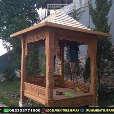 desain gazebo kayu
