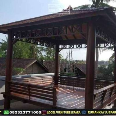 gazebo kayu kelapa