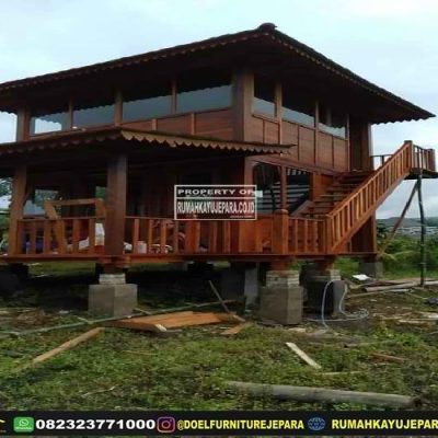 rumah kayu panggung jati