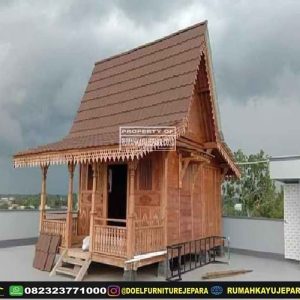 rumah kayu sederhana cantik