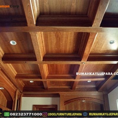 ceiling kayu jati