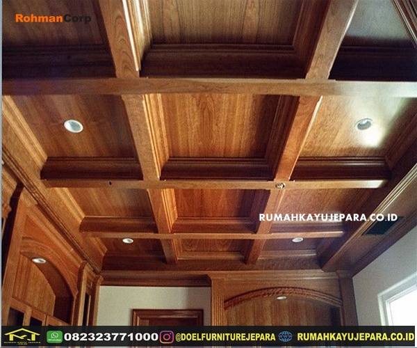 ceiling kayu jati