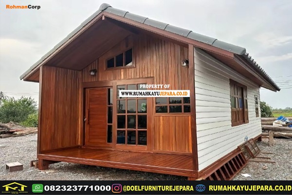 rumah kabin kayu